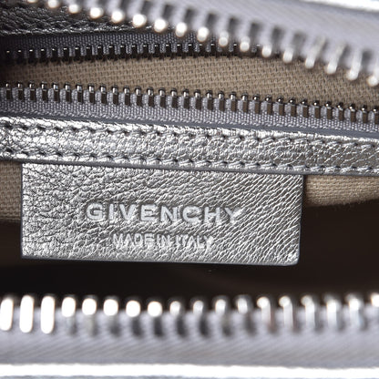 Givenchy Metallic Sugar Goatskin Mini Antigona Silver 7 of 10
