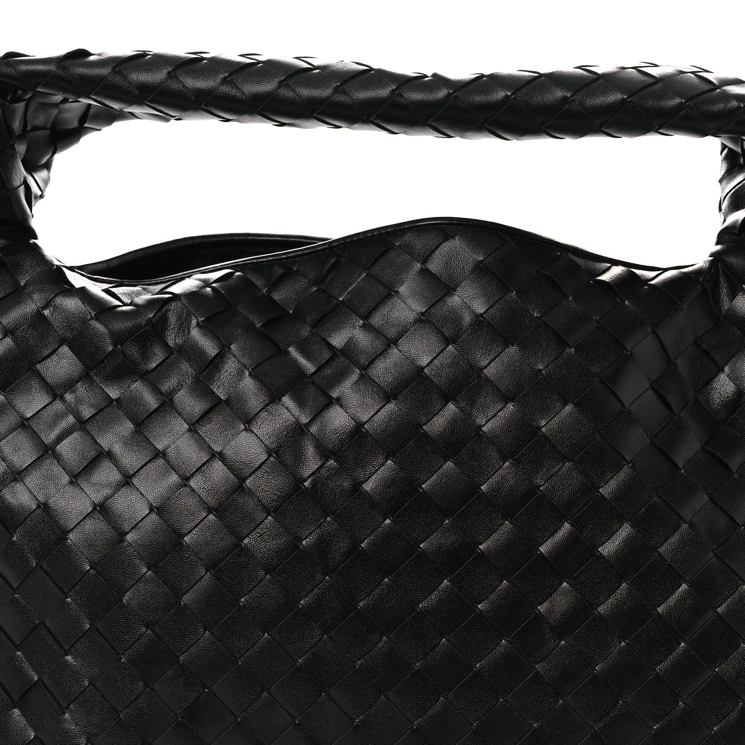 Bottega Veneta Calfskin Intrecciato Small Hop Black 8 of 10