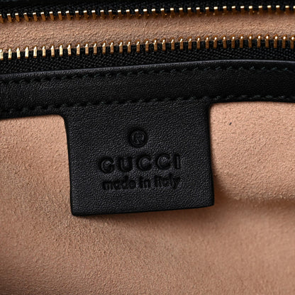 Gucci Suede Patent Web Medium Ophidia Boston Hibiscus Red Black 7 of 16