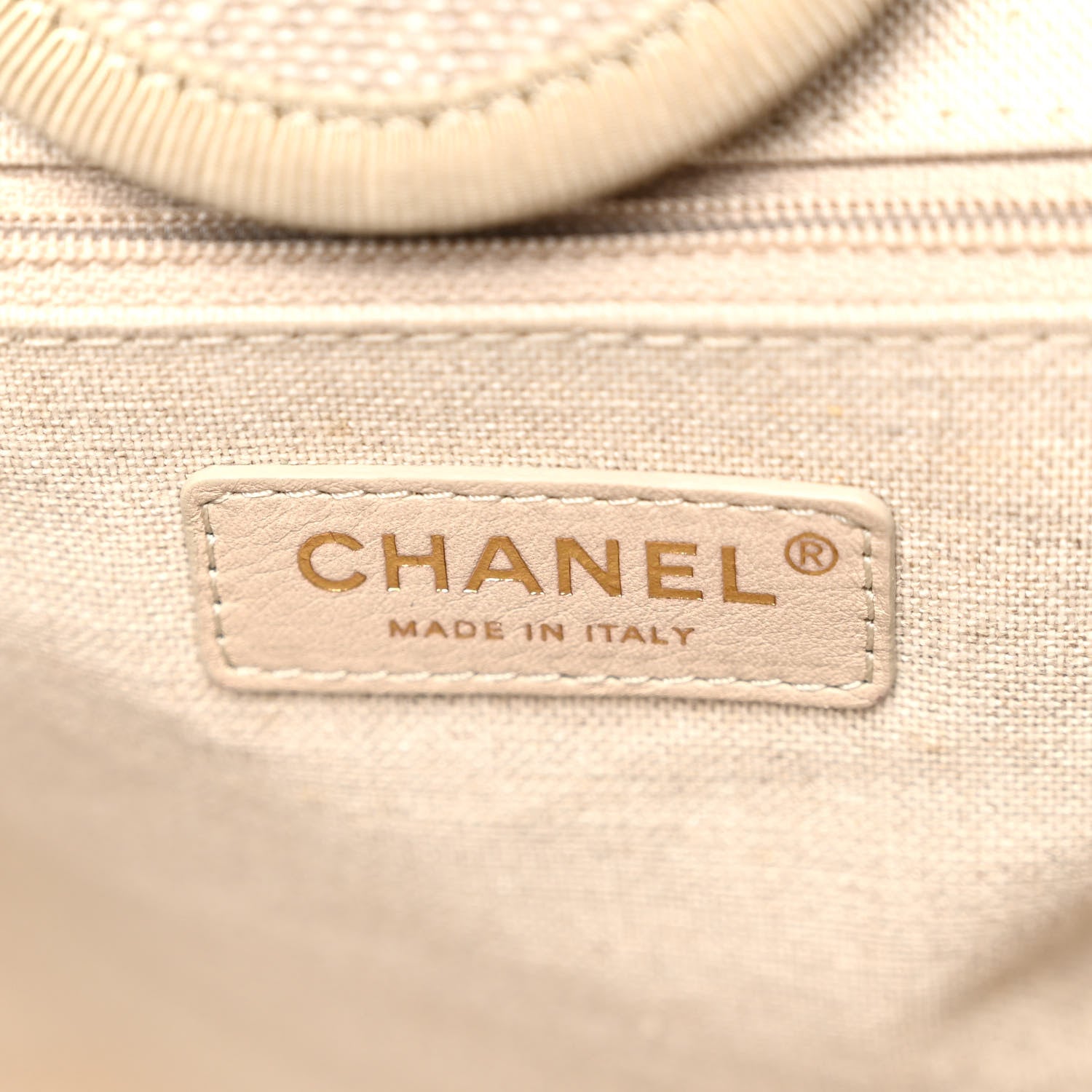 Chanel Mixed Fibers Medium Deauville Tote Beige Black 6 of 10