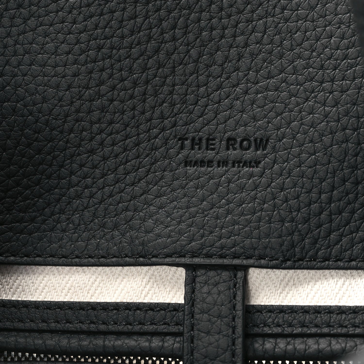 The Row Matte Grained Calfskin Soft Margaux 15 Black 6 of 10