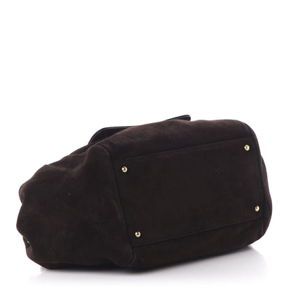 Chanel Suede Accordion Flap Brown 4 of 11