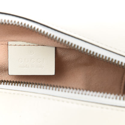 Gucci Calfskin Matelasse Small GG Marmont Chain Shoulder Bag White 6 of 10