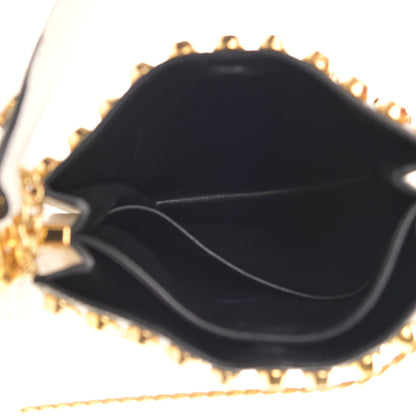 Prada City Calfskin Studded Small Margit Bag White 6 of 10