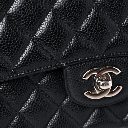 Chanel Caviar Quilted Medium Double Flap Black 19 of 22