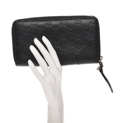 Gucci Guccissima Signature Microguccissima Bree Zip Around Wallet Black 2 of 7