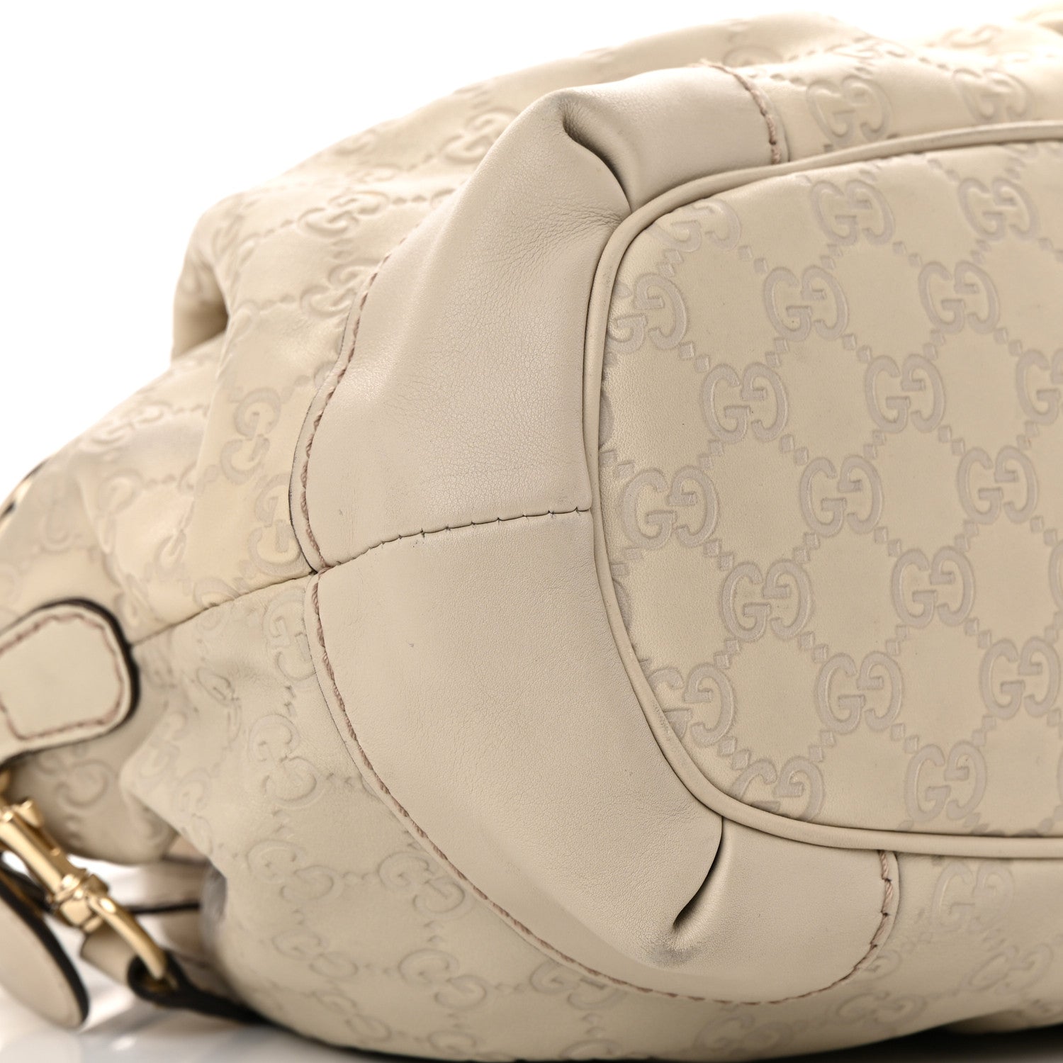 Gucci Guccissima Medium Sukey Top Handle Bag White 9 of 26