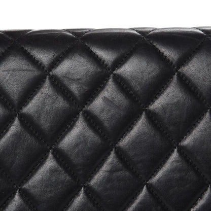 Chanel Lambskin Quilted East West Flap Black 16 of 22