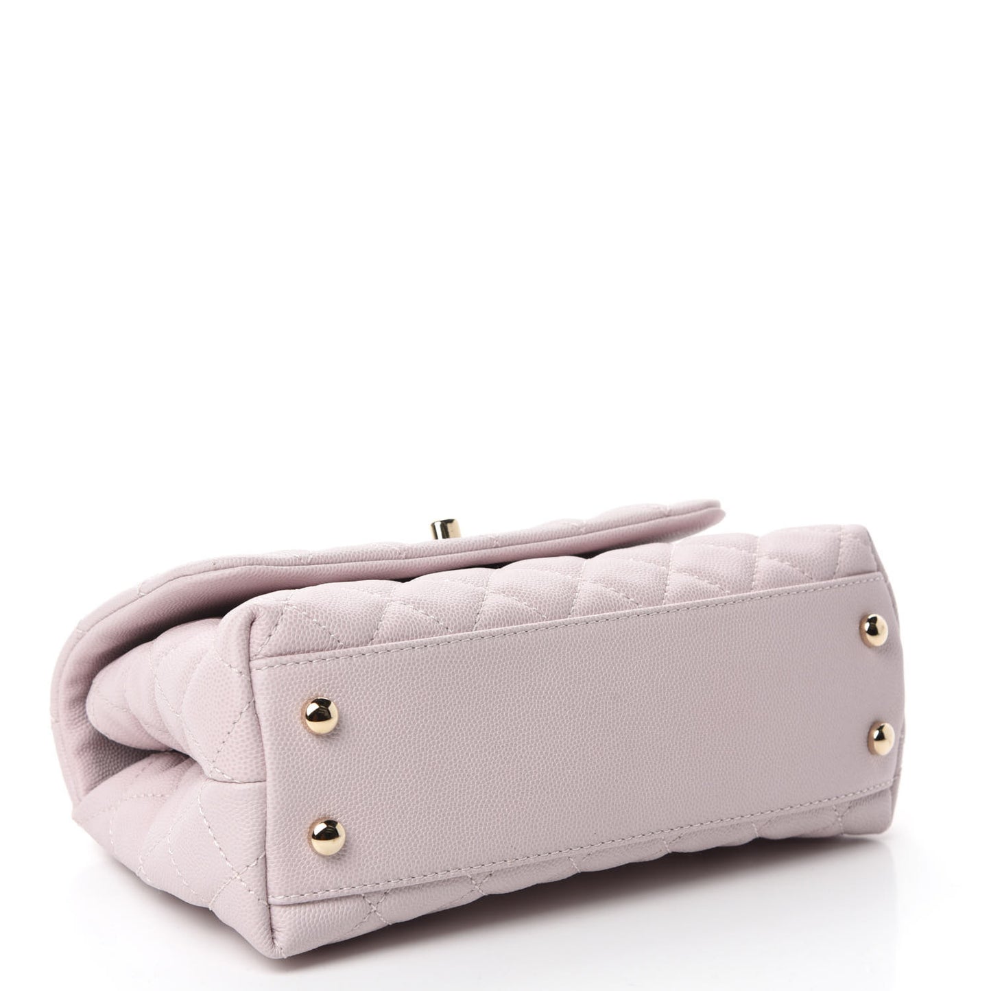 Caviar Quilted Mini Coco Handle Flap Lilas Lilac