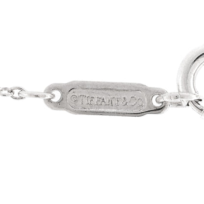 Tiffany Sterling Silver Diamond Small Daisy Key Pendant Necklace 6 of 7