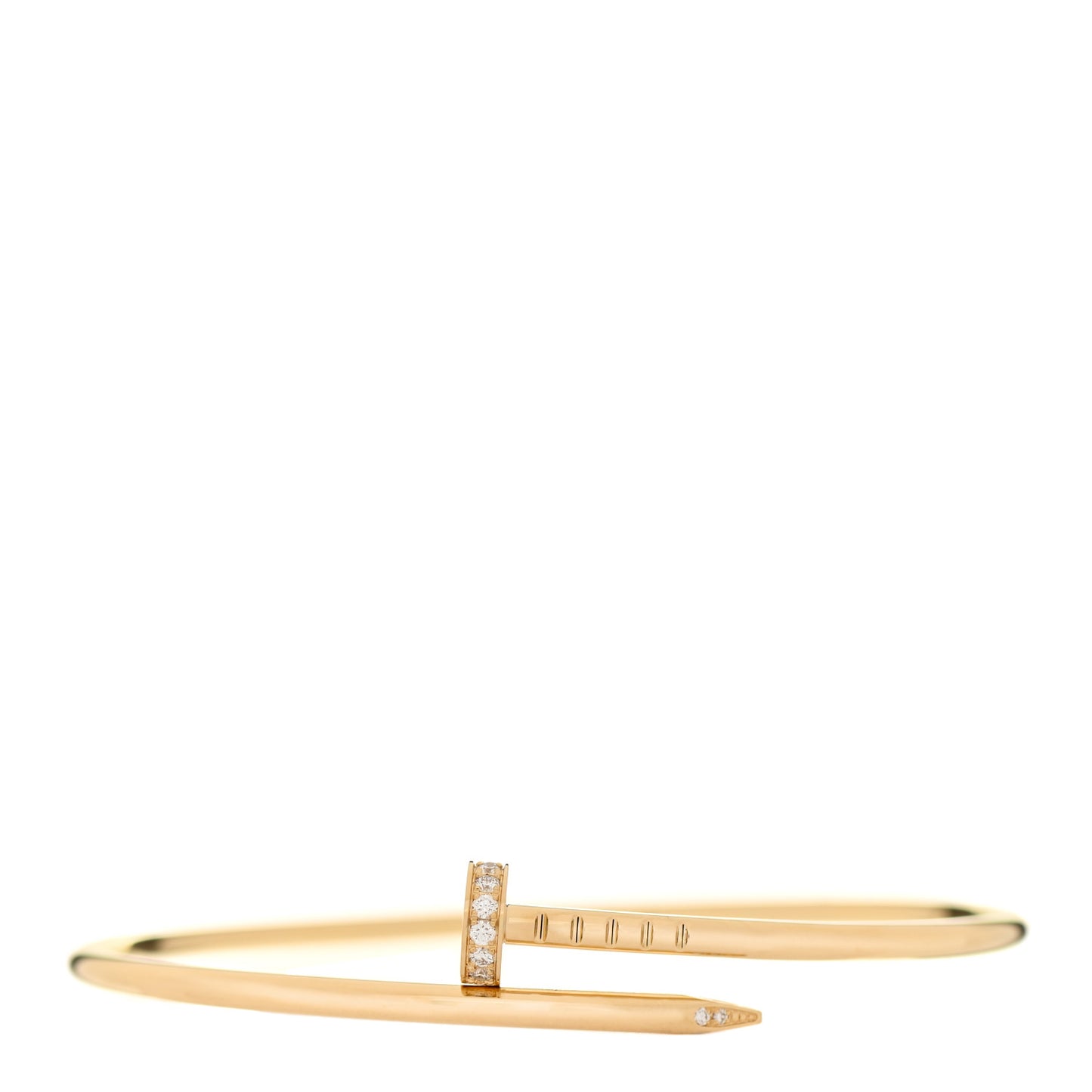 18K Yellow Gold Diamond Small Juste Un Clou Bracelet 16