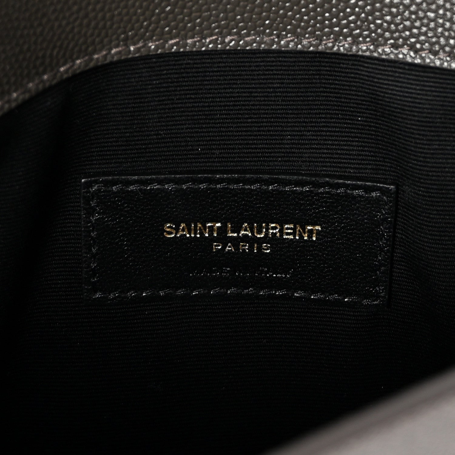 Saint Laurent Grain De Poudre Uptown Pouch Pebble 6 of 6