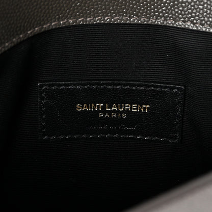 Saint Laurent Grain De Poudre Uptown Pouch Pebble 6 of 6