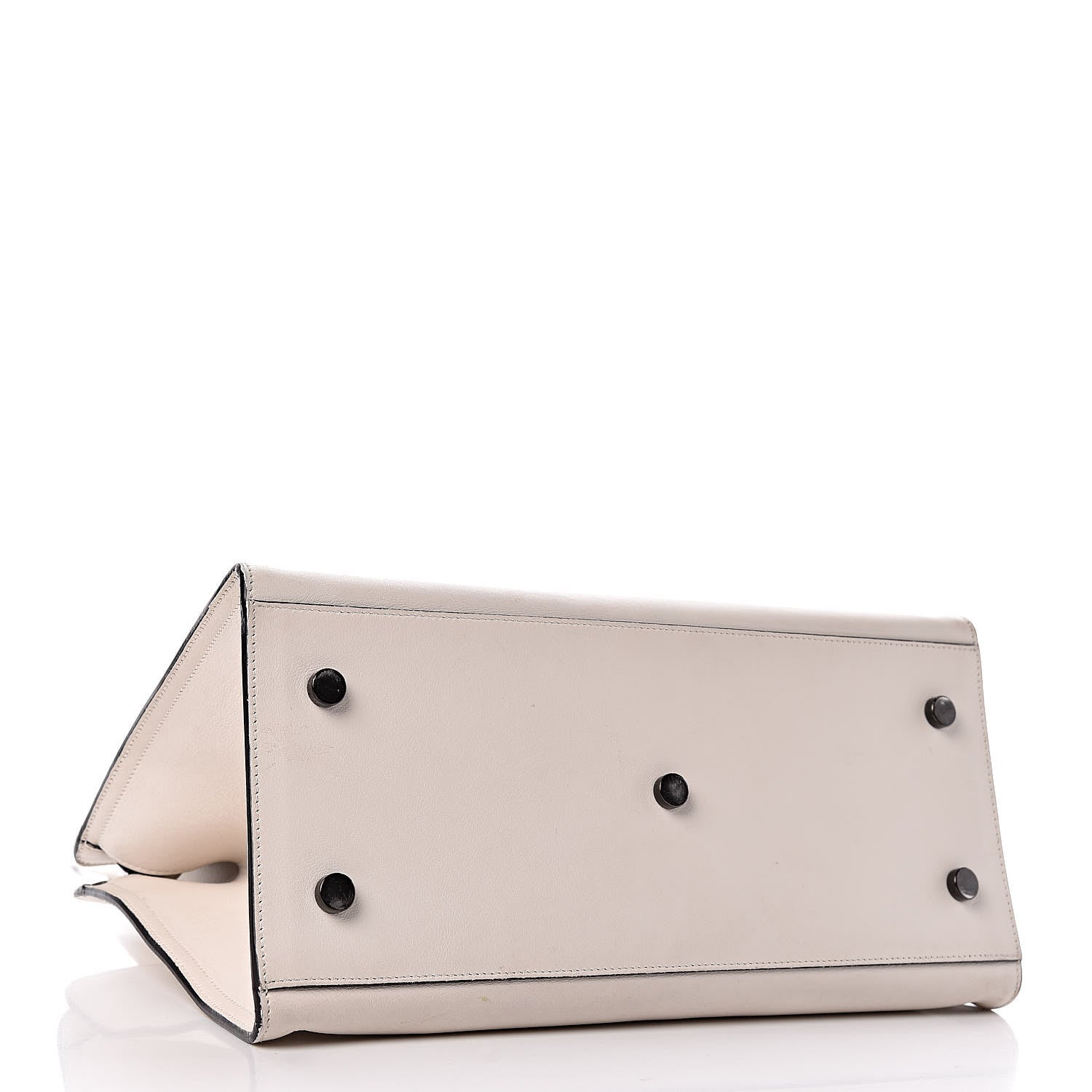 Saint Laurent Calfskin Small Monogram Cabas Dove White 4 of 10