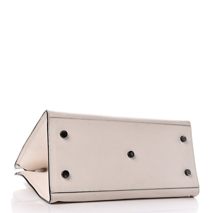 Saint Laurent Calfskin Small Monogram Cabas Dove White 4 of 10