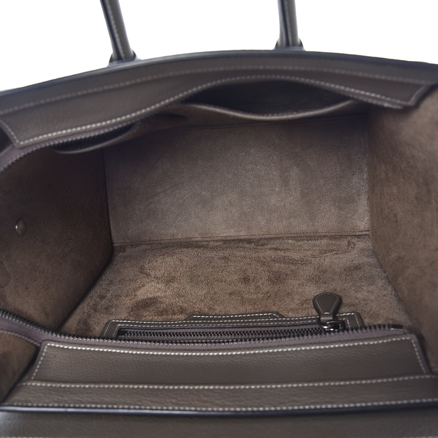 Drummed Calfskin Micro Luggage Souris