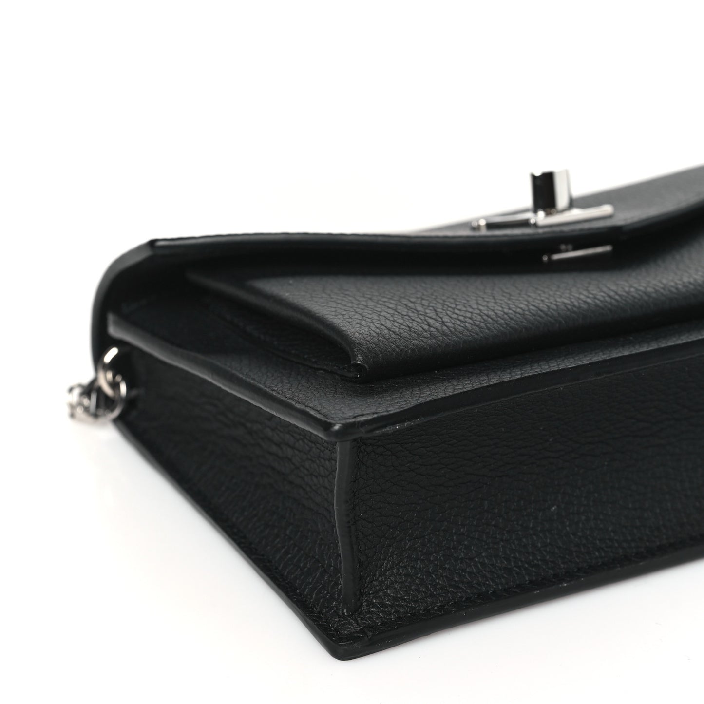 Soft Calfskin My Lockme Pochette Black