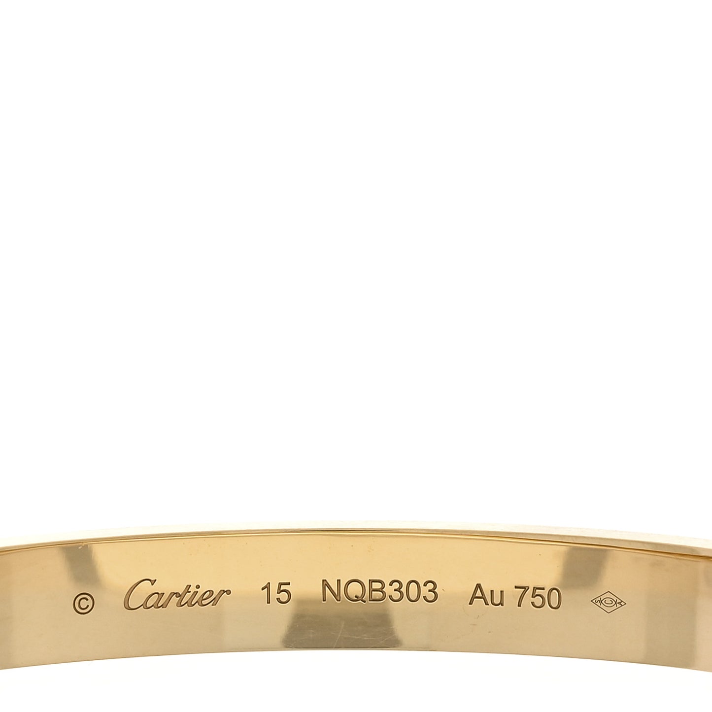 18K Yellow Gold LOVE Bracelet 15
