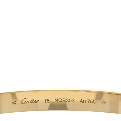 Cartier 18K Yellow Gold LOVE Bracelet 15 8 of 9