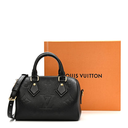 Louis Vuitton Empreinte Monogram Giant Speedy Bandouliere 20 Black 11 of 11