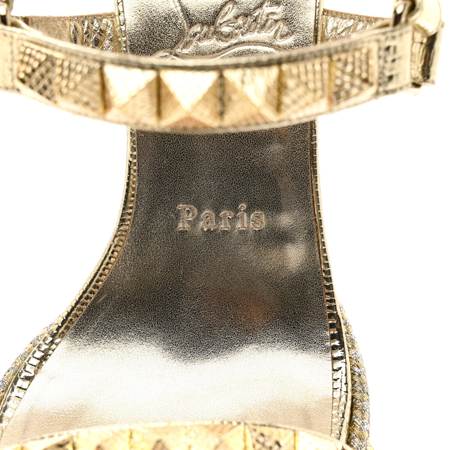 Specchio Vintage Pyraclou 110 Wedge Sandals 38 Gold