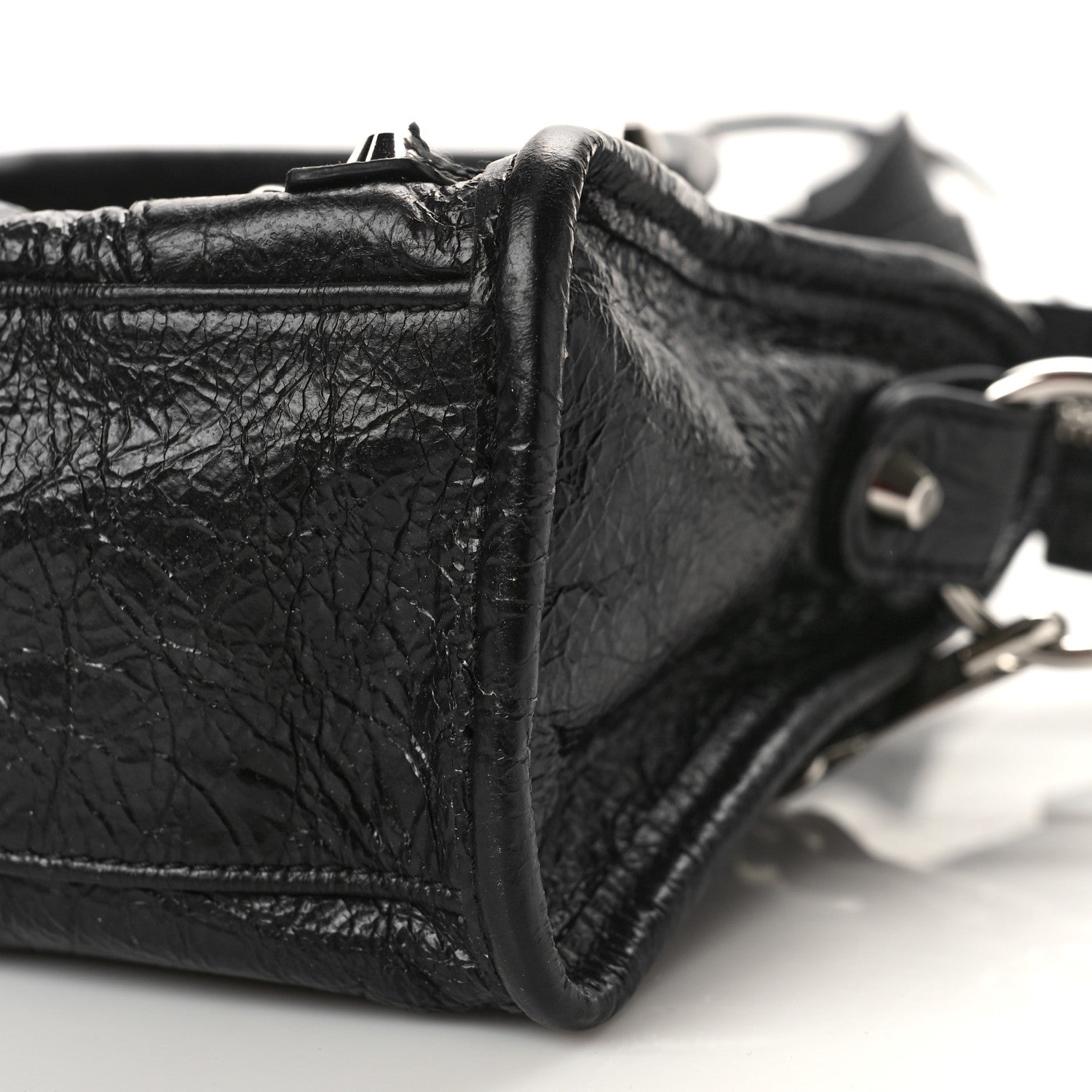 Balenciaga Agneau Classic Silver Hardware Mini City Black 8 of 8