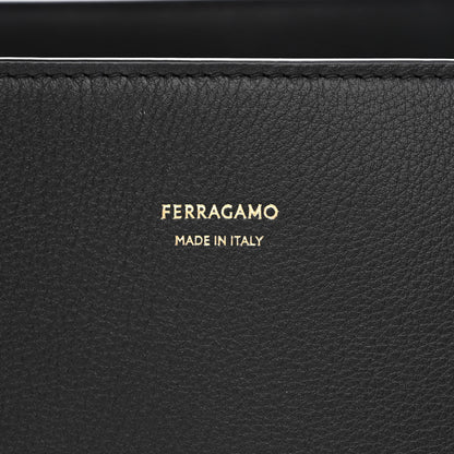 Salvatore Ferragamo Calfskin Medium Hug Bag Black 6 of 10