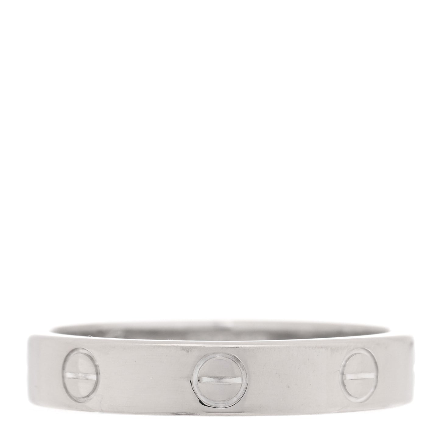 18K White Gold 3.5mm LOVE Wedding Band Ring 57 8