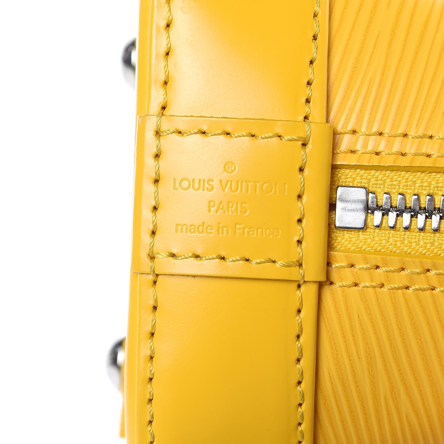 Louis Vuitton Epi Alma BB Citron 8 of 13