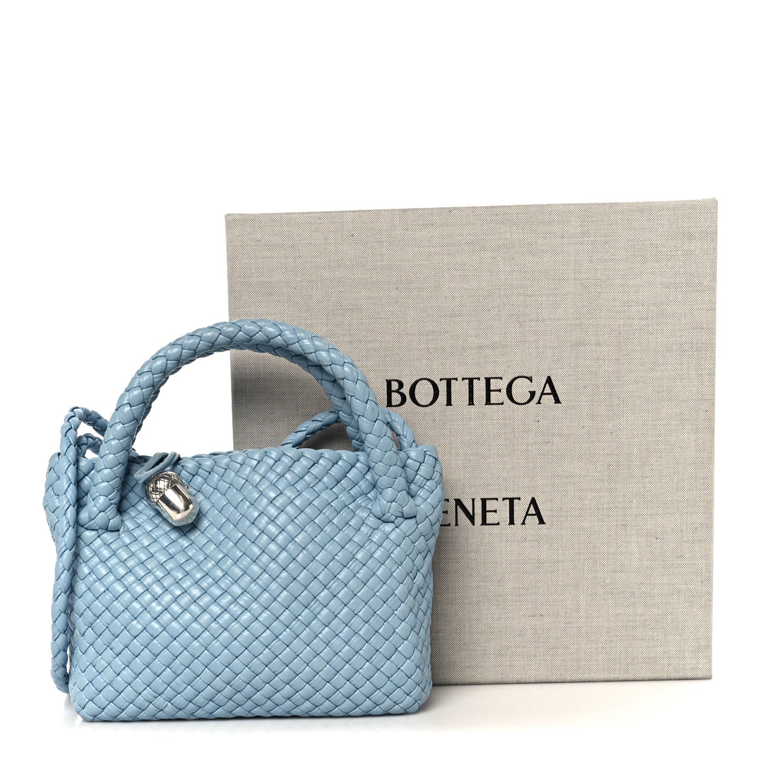Bottega Veneta Calfskin Intreccio Small Tosca Ice 12 of 12