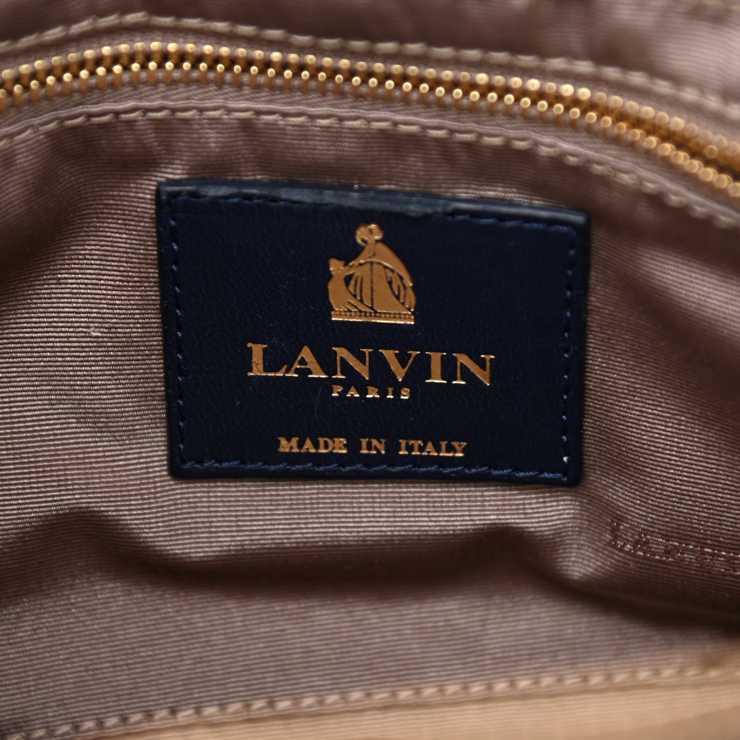 Lanvin Lambskin Quilted Small Sugar Shoulder Bag Navy 7 of 12
