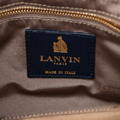 Lanvin Lambskin Quilted Small Sugar Shoulder Bag Navy 7 of 12