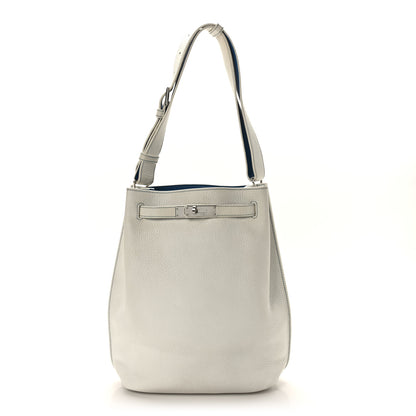 Hermes Taurillon Clemence Verso So Kelly 26 White Mykonos 1 of 9