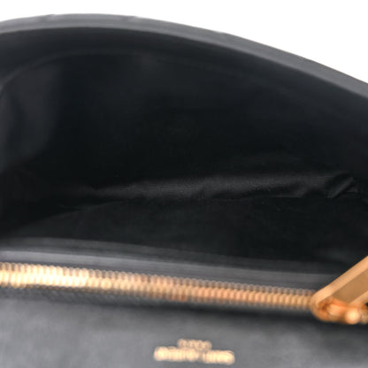 Saint Laurent Sheepskin Matelasse Chevron Monogram Medium College Bag Black 5 of 11