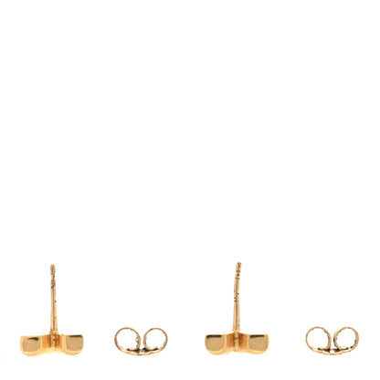 Louis Vuitton Brass Essential V Stud Earrings Gold 3 of 4