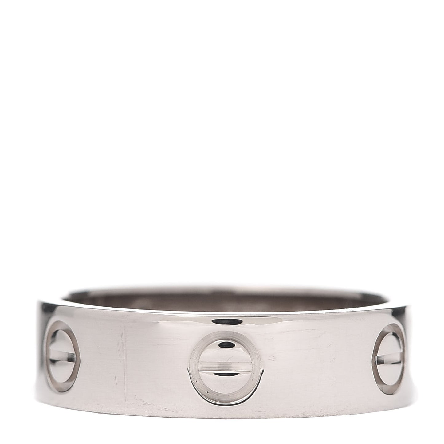 18K White Gold 5.5mm LOVE Ring 58 8.25