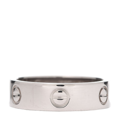 Cartier 18K White Gold 5.5mm LOVE Ring 58 8.25 3 of 4