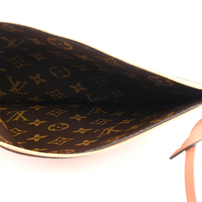 Louis Vuitton Calfskin Neverfull Inside Out MM Pochette Tan 5 of 6