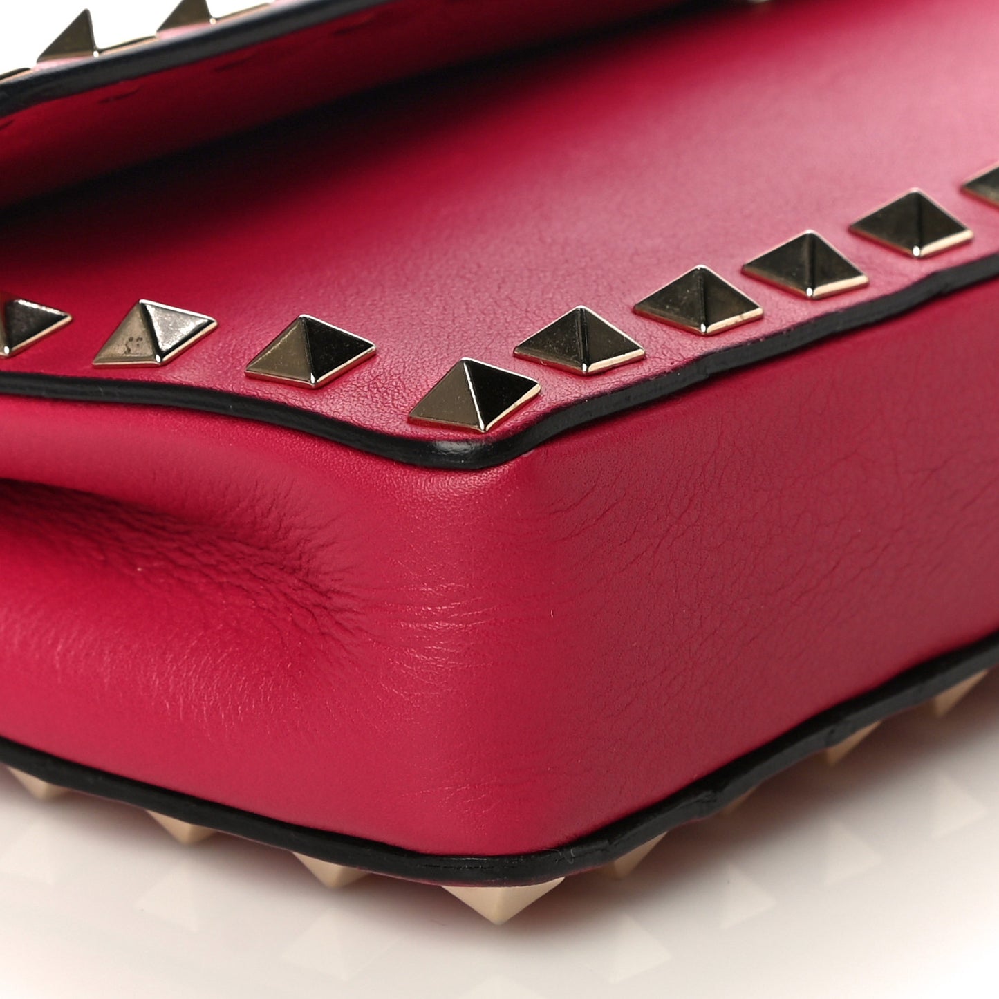 Nappa Rockstud Bangle Clutch Cyclamin