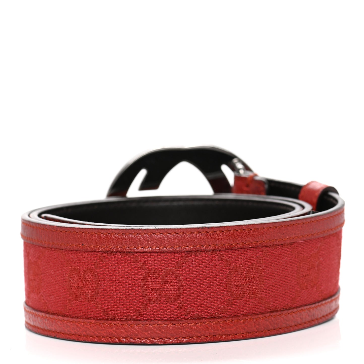 Monogram Interlocking G Belt 75 30 Red