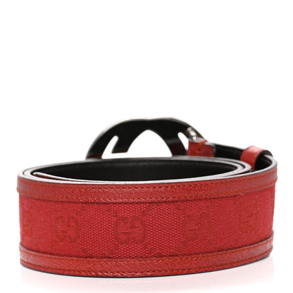 Gucci Monogram Interlocking G Belt 75 30 Red 2 of 5