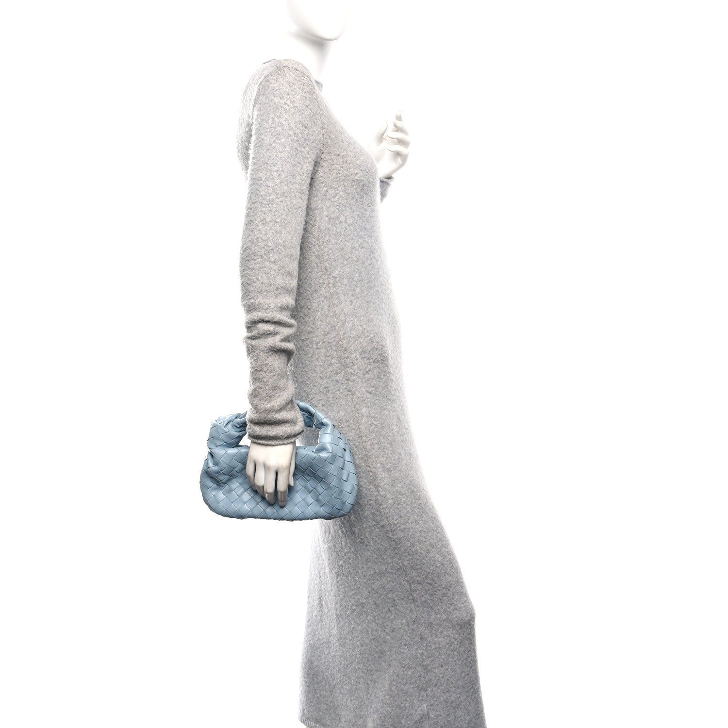 Bottega Veneta Nappa Intrecciato Mini Jodie Teal Washed 2 of 11