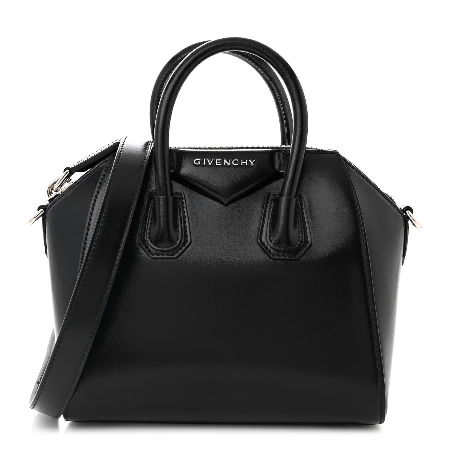 Givenchy Shiny Lord Calfskin Mini Antigona Black 1 of 10