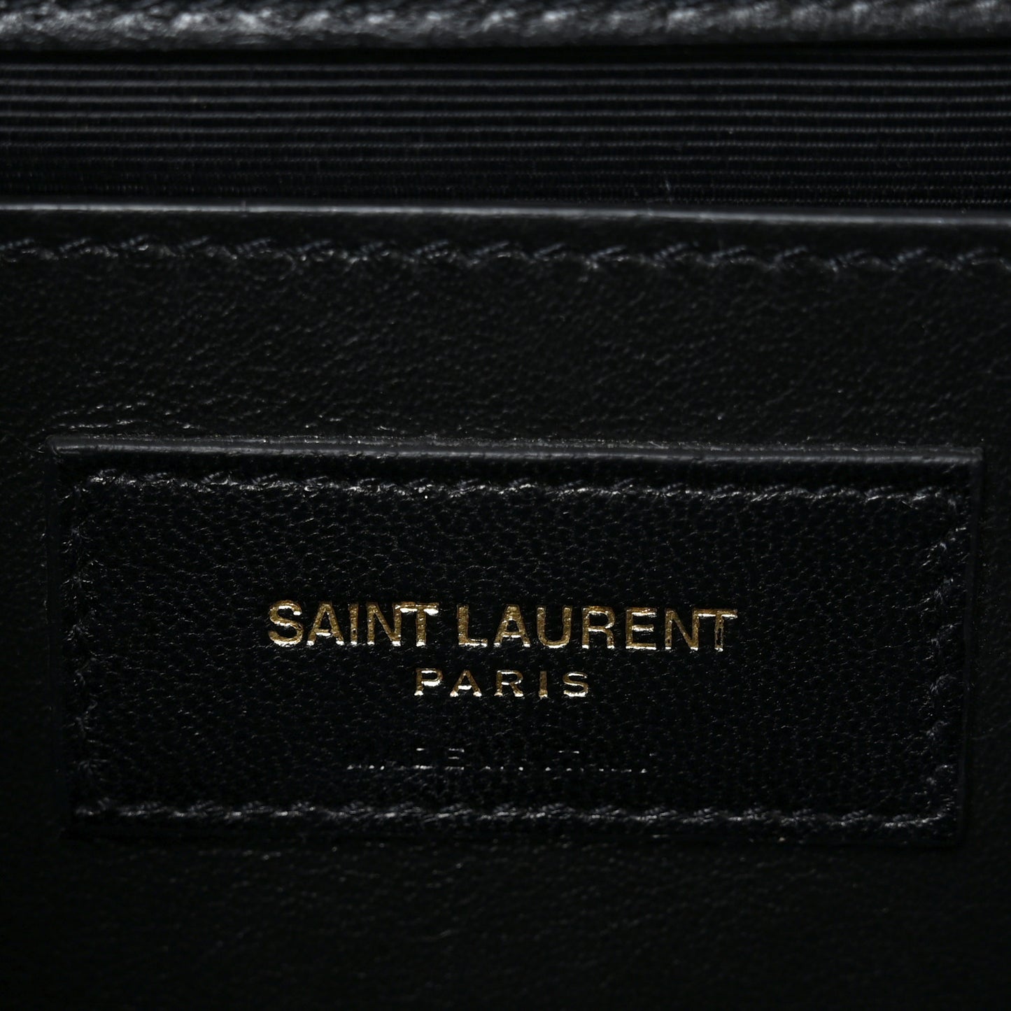 Calfskin Crystal Medium Monogram Kate Satchel Black