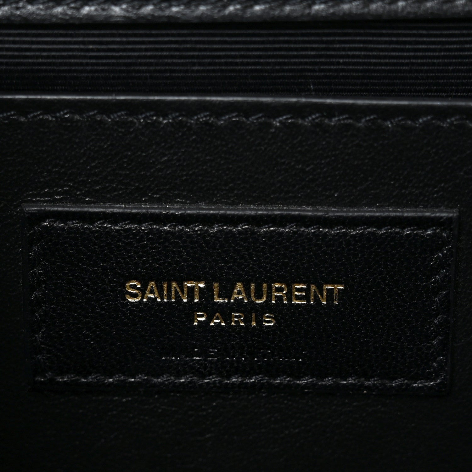 Saint Laurent Calfskin Crystal Medium Monogram Kate Satchel Black 5 of 9
