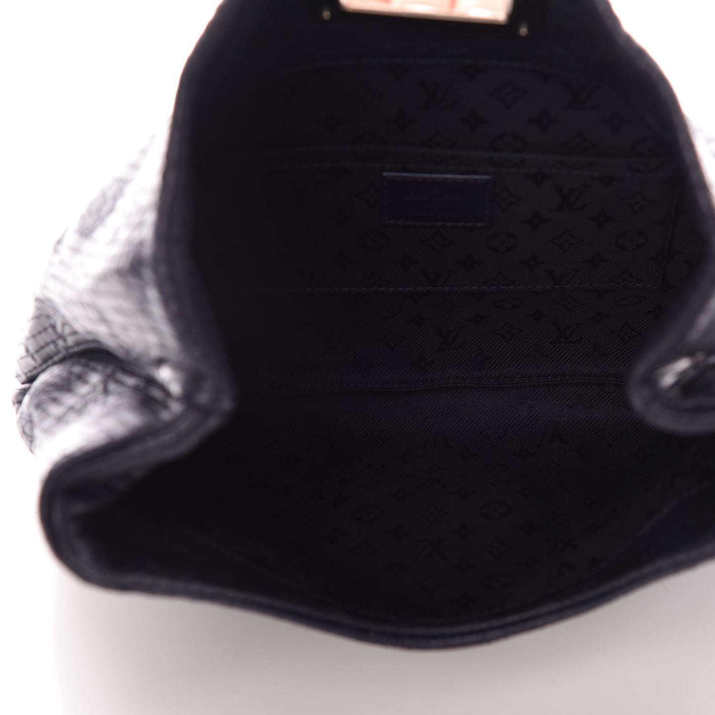 Calfskin Quilted Monogram Altair Clutch Navy