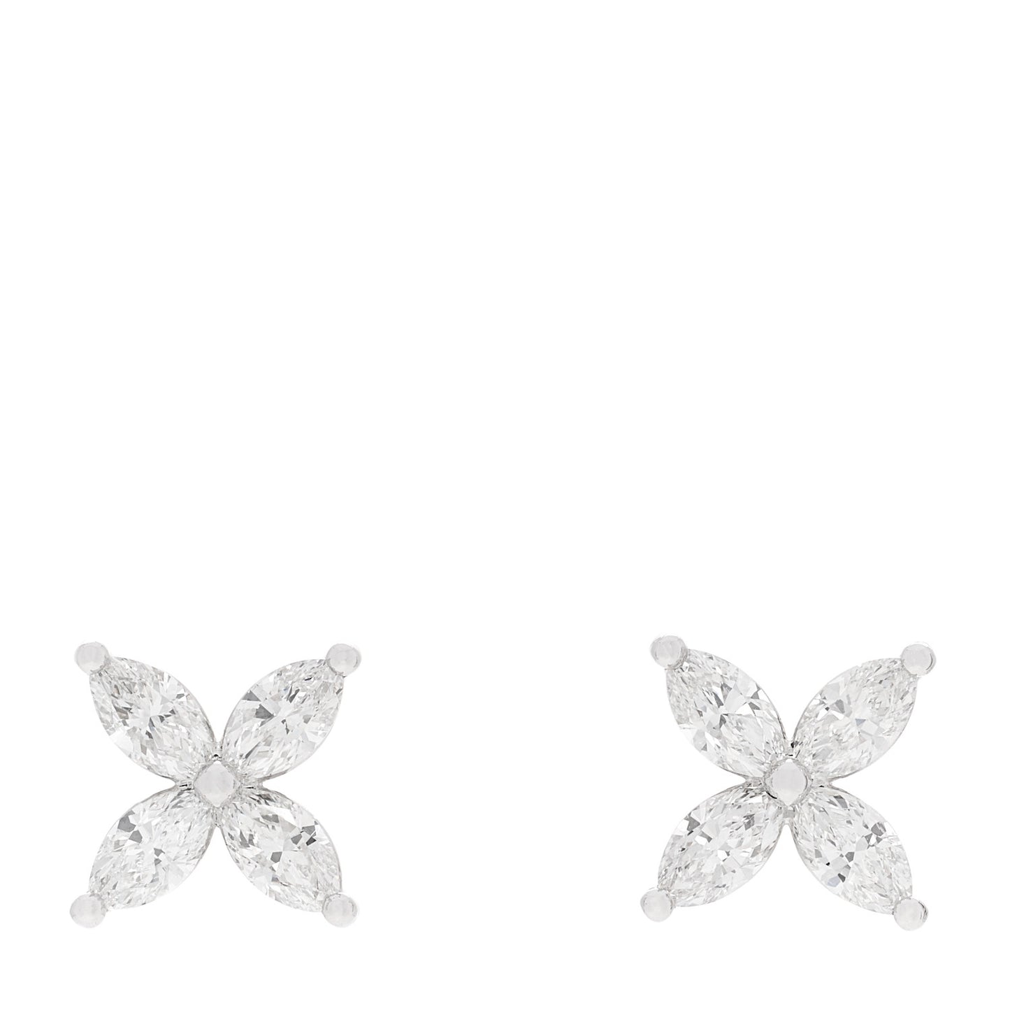 Platinum Diamond Large Victoria Earrings