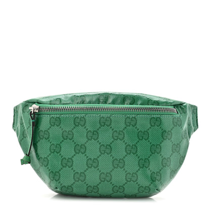 Gucci Crystal Monogram Web Childrens Belt Bag New Shamrock 1 of 10
