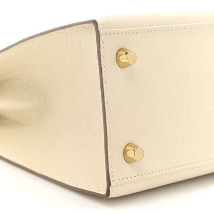 Hermes Epsom Kelly Sellier 25 Craie 9 of 14