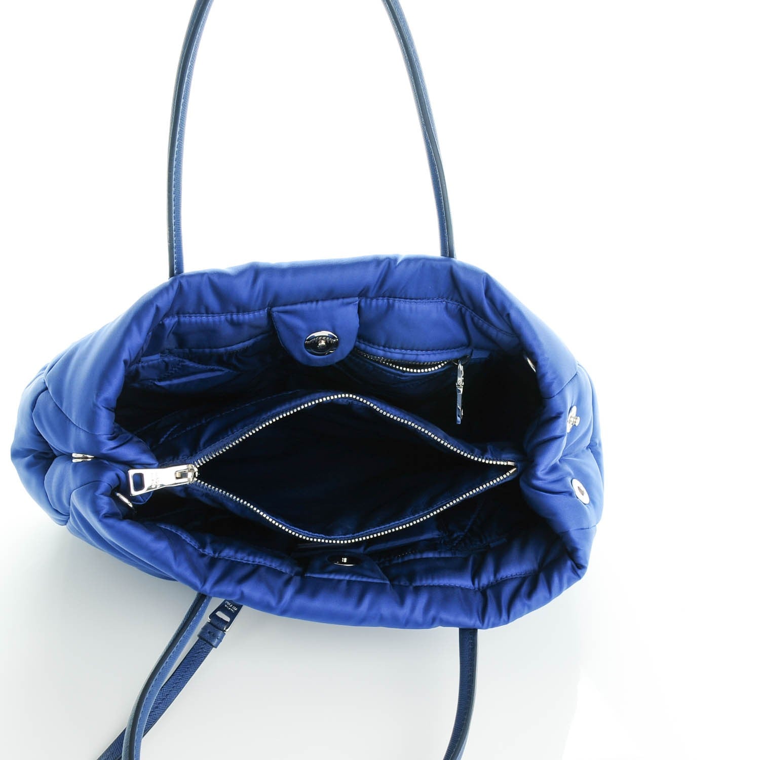Prada Tessuto Nylon Bomber Tote Bleuette 5 of 7